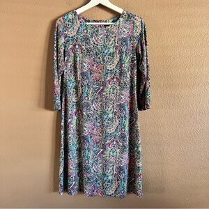 Tommy Hilfiger Floral Paisley Midi Dress Size 6